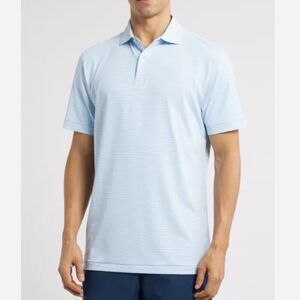 Nordstrom tech smart polo men's xxxl blue skinny feeder stripe new with tag nwt